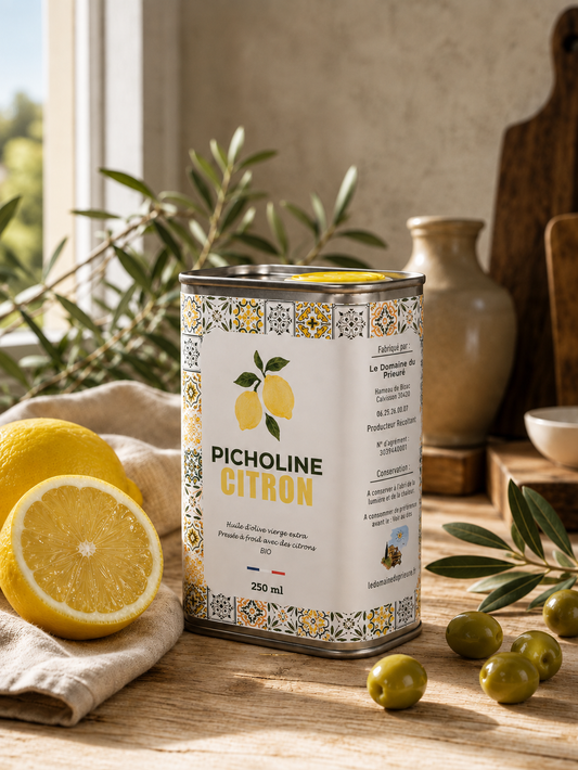 Huile d'Olive Picholine Citron